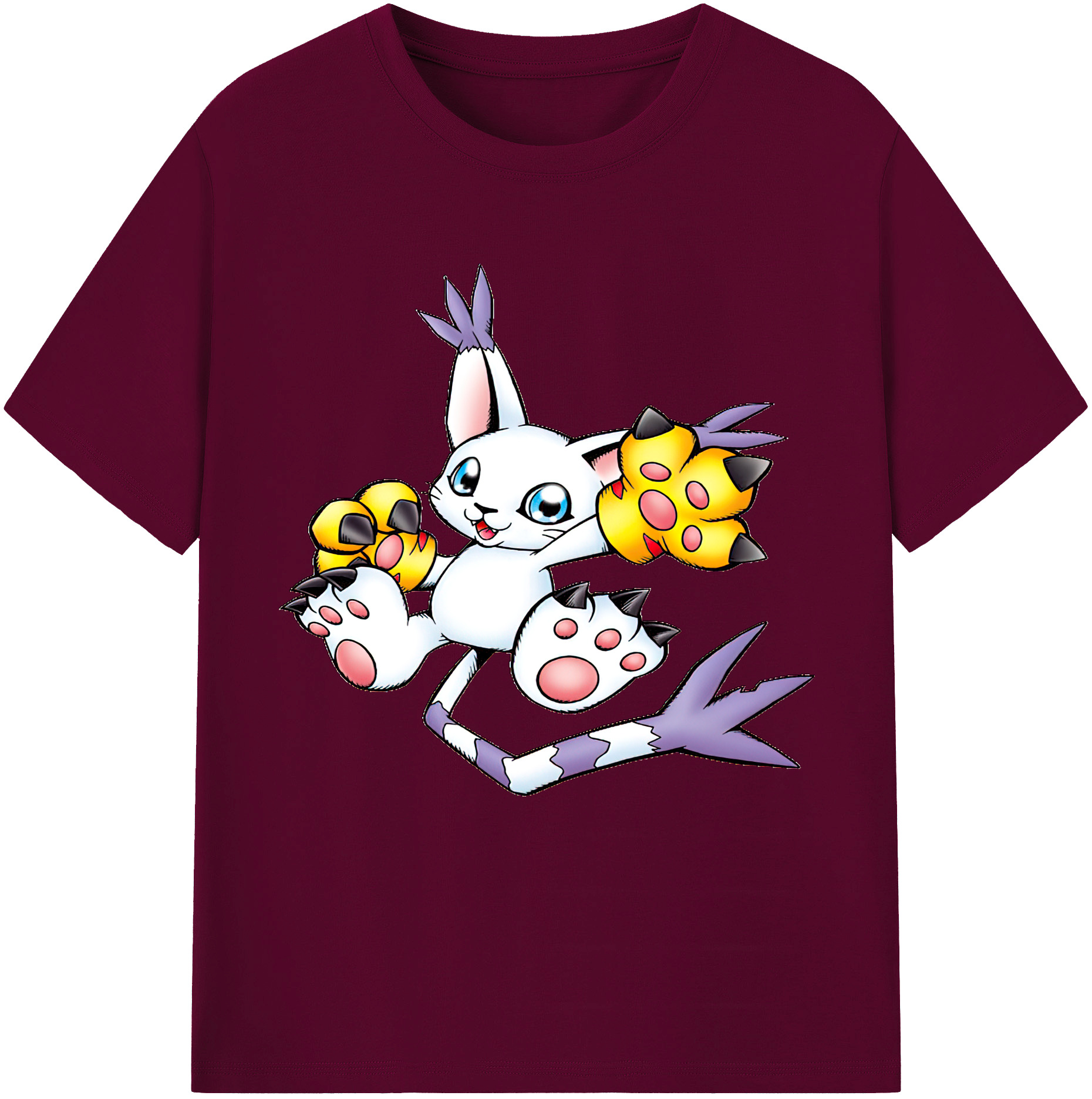 （画像用） Digimon デジタルモンスター/デジモン レディースカジュアルプリントTシャツ（綿100％）